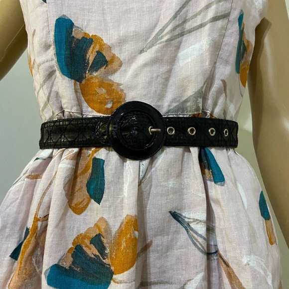 CHRISTIAN DIOR Vintage Patent Quilted Belt - Picture 8 of 15